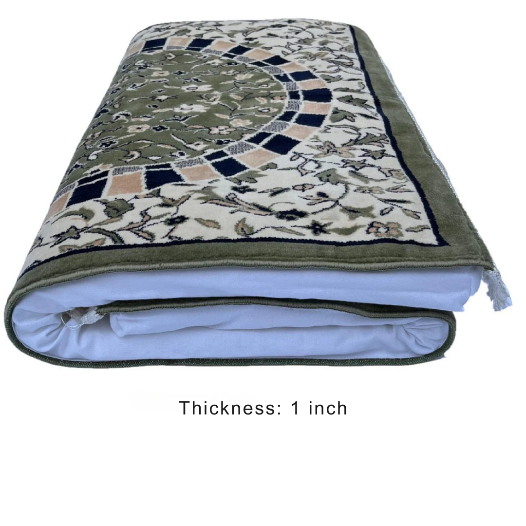 Al Rawda Al Mubarakah Memory Foam Prayer Mat/ Jai Namaz