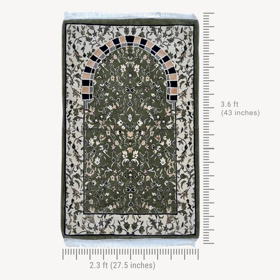 Al Rawda Al Mubarakah Memory Foam Prayer Mat/ Jai Namaz