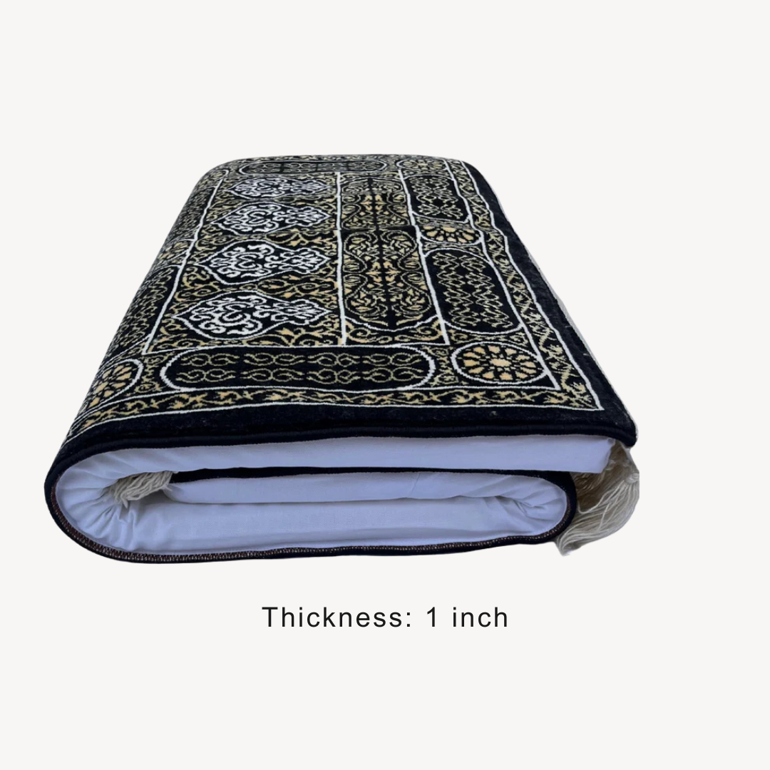 Kaaba Door Memory Foam Prayer Mat/ Jai Namaz