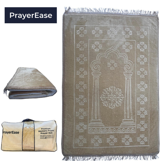 Al Shifa Ortho Memory Foam Prayer Mat/ Jai Namaz - Beige