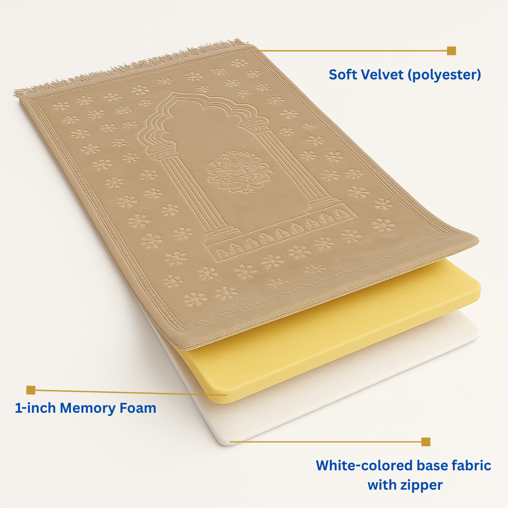 1 inch Ortho memory foam layer