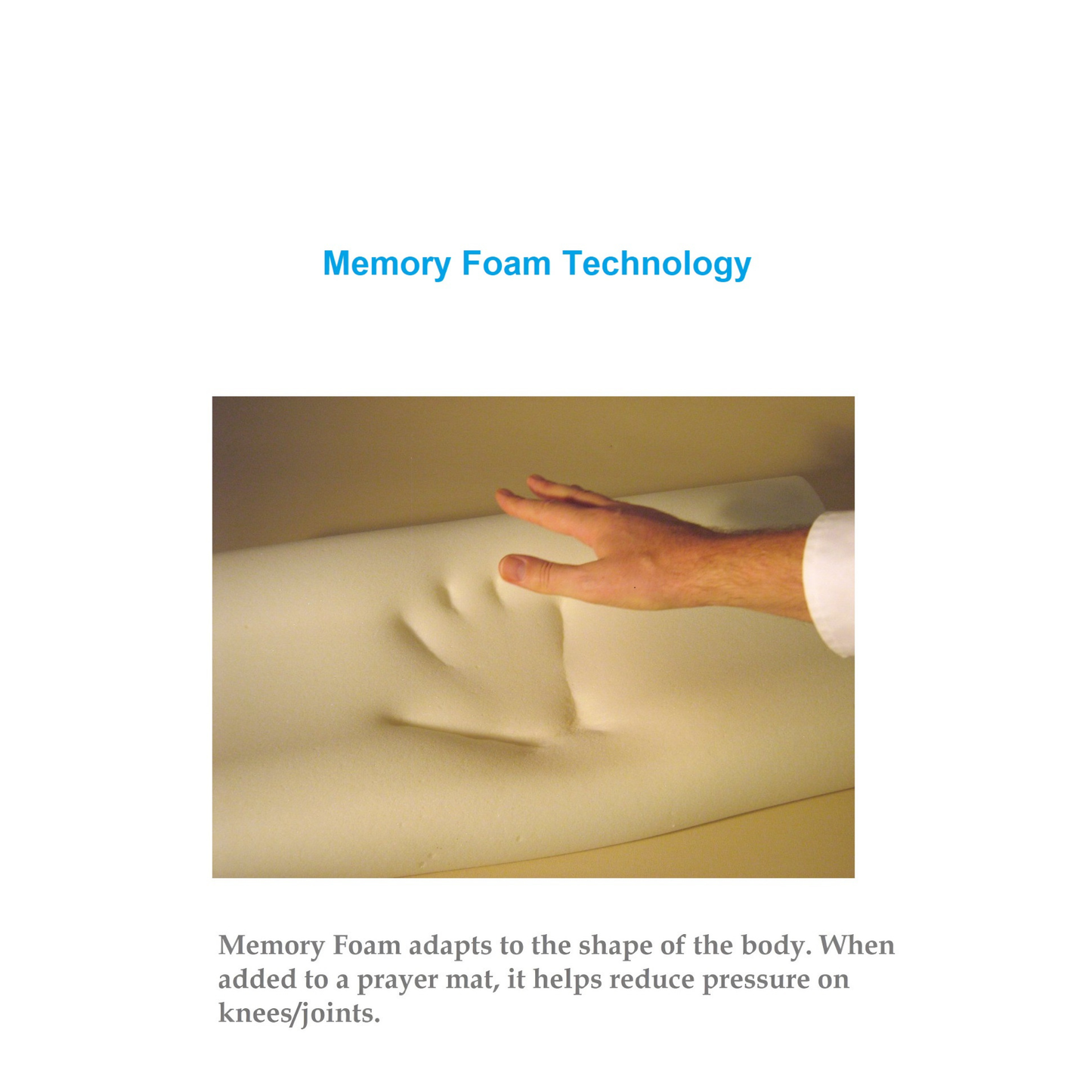 Al Shifa Ortho Memory Foam Prayer Mat (Jai Namaz) – Beige