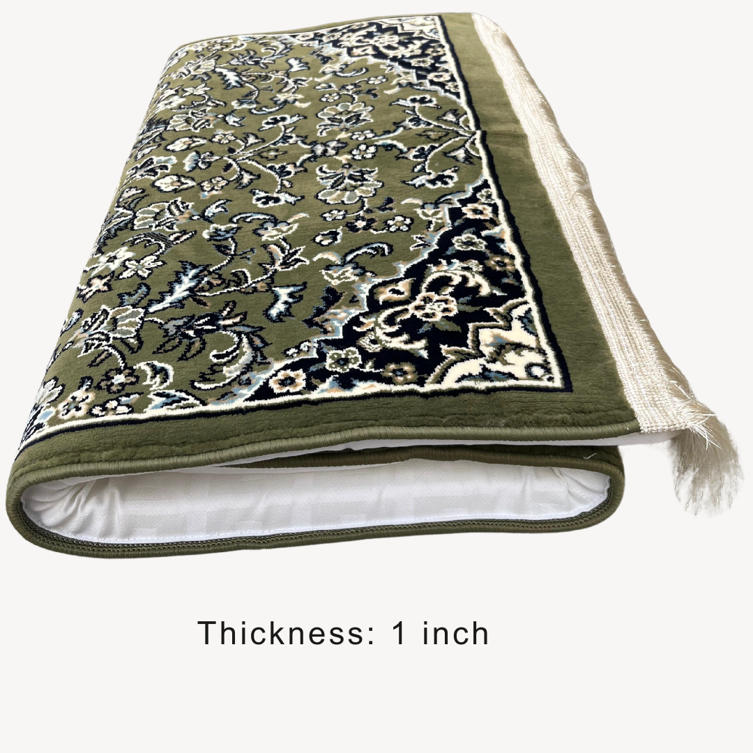 Riyad al-Jannah Design Memory Foam Prayer Mat/ Jai Namaz
