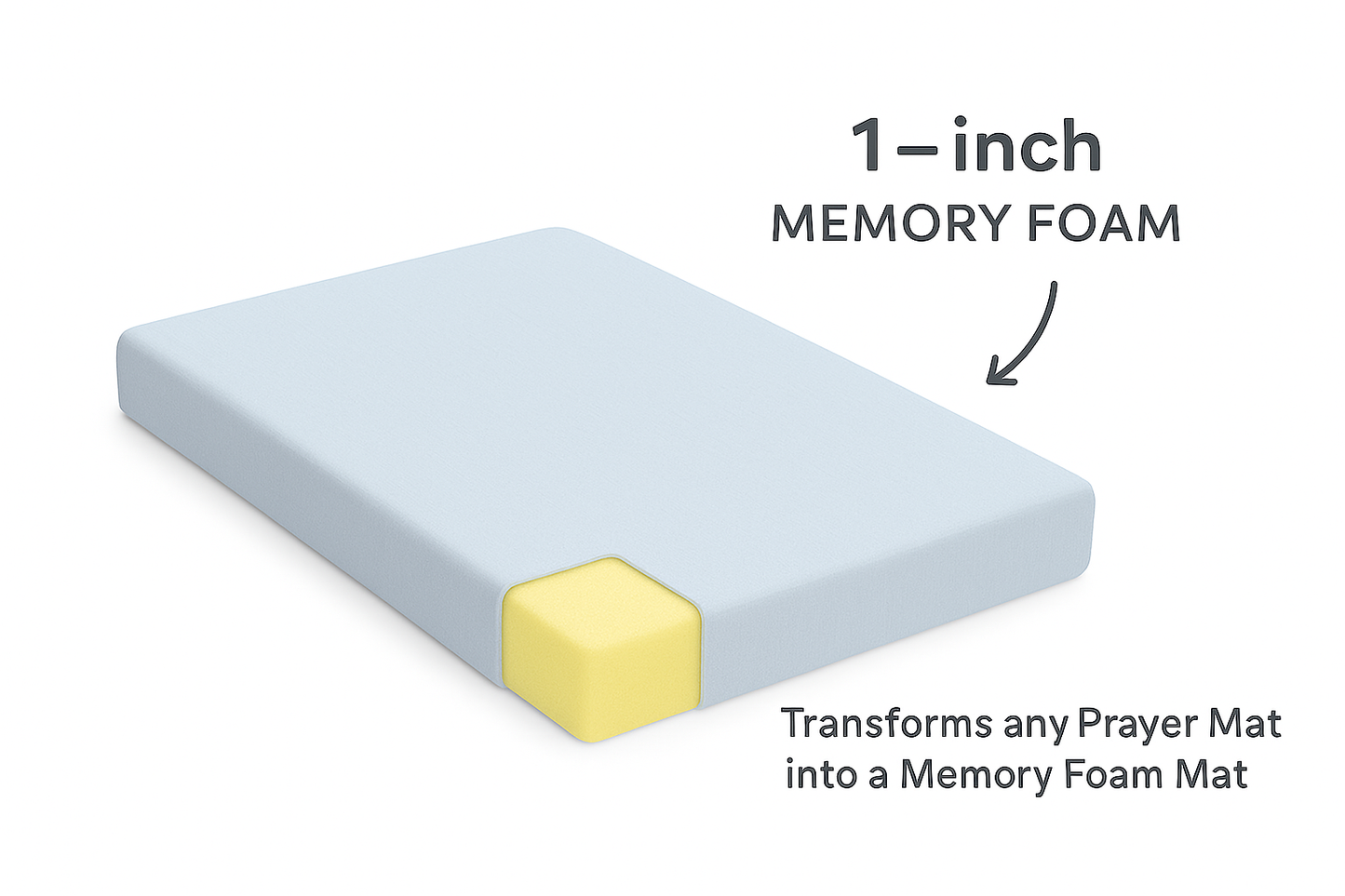 Al Shifa Memory Foam Prayer Mat Base