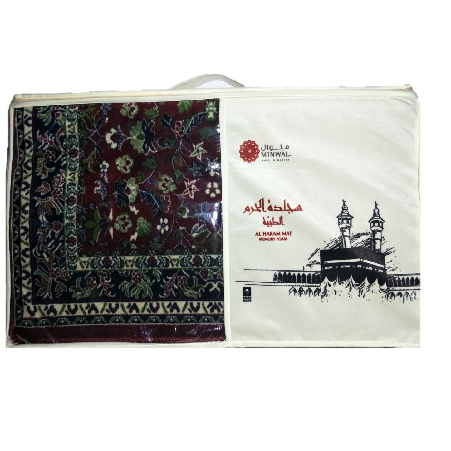 Al Haram Ortho Memory Foam Prayer Mat (Jai Namaz) - Red