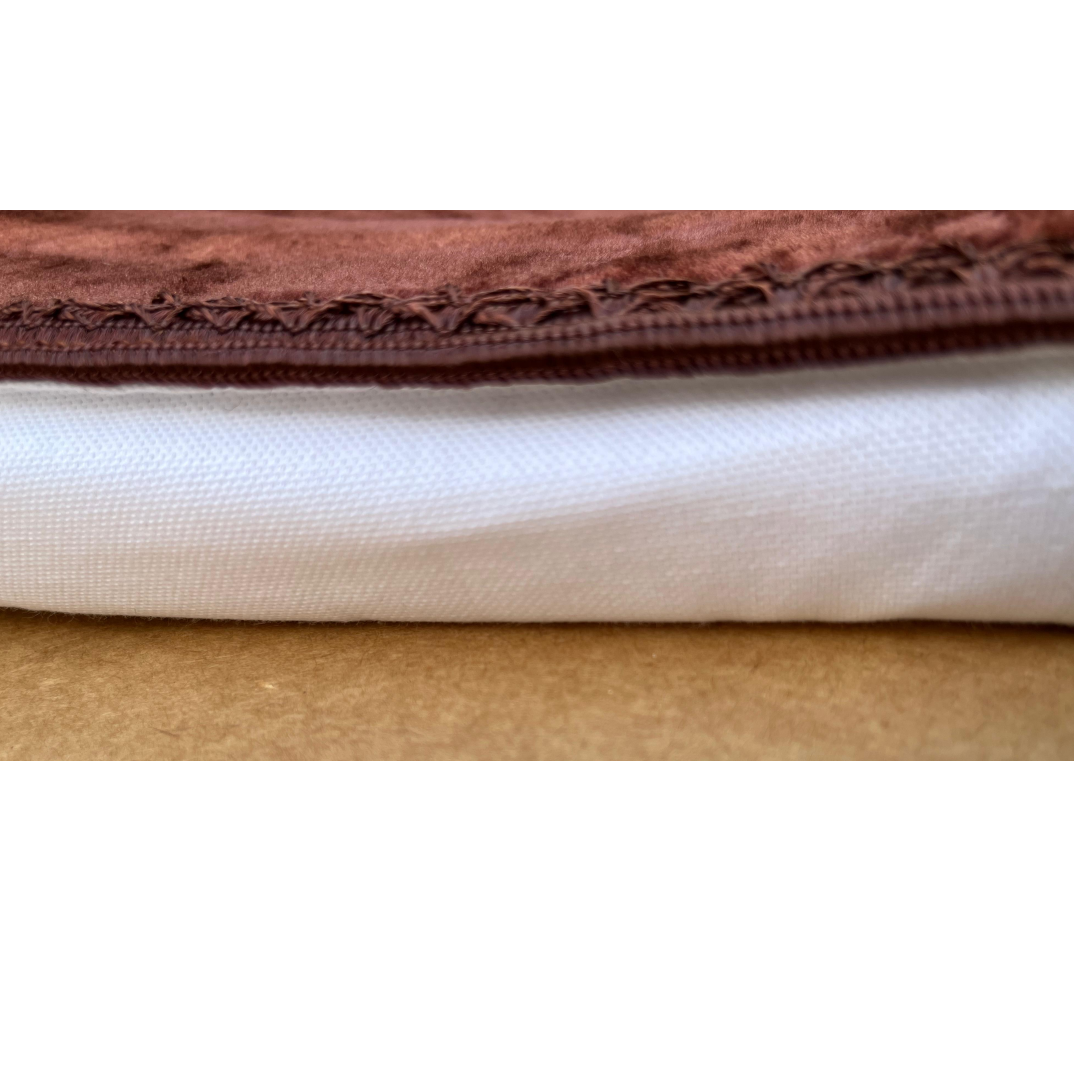 Al Ridwan Comfort Memory Foam Prayer Mat (Jai Namaz) - Brown