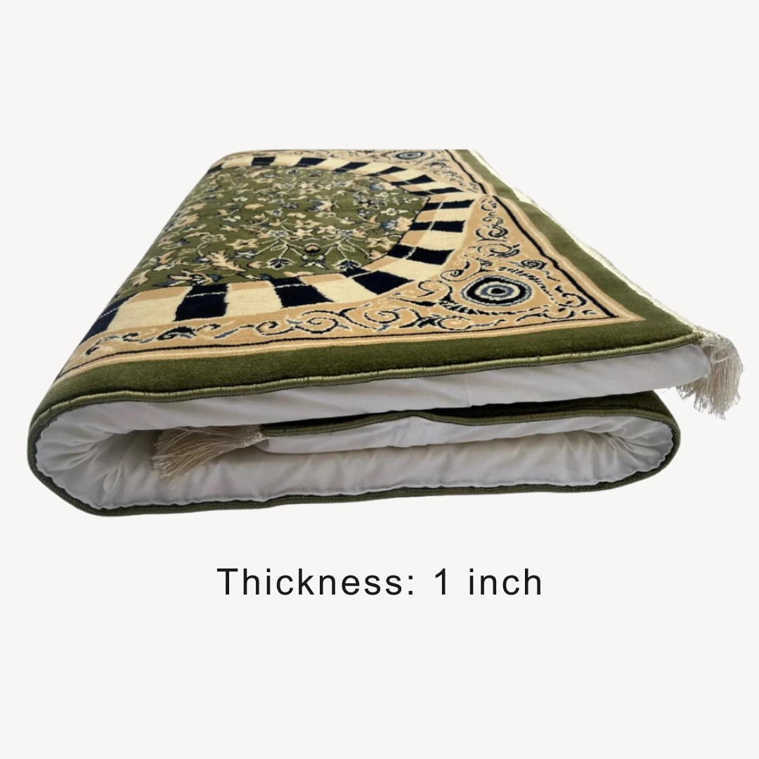 Al Rawda Memory Foam Prayer Mat/ Jai Namaz